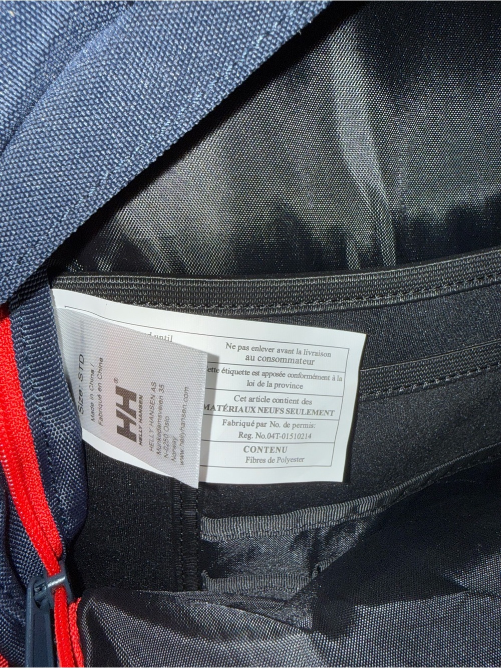 Helly Hansen Yacht Club Navy and Red Logo Backpack - Airbus / TSI/ HH - Picture 6 of 11